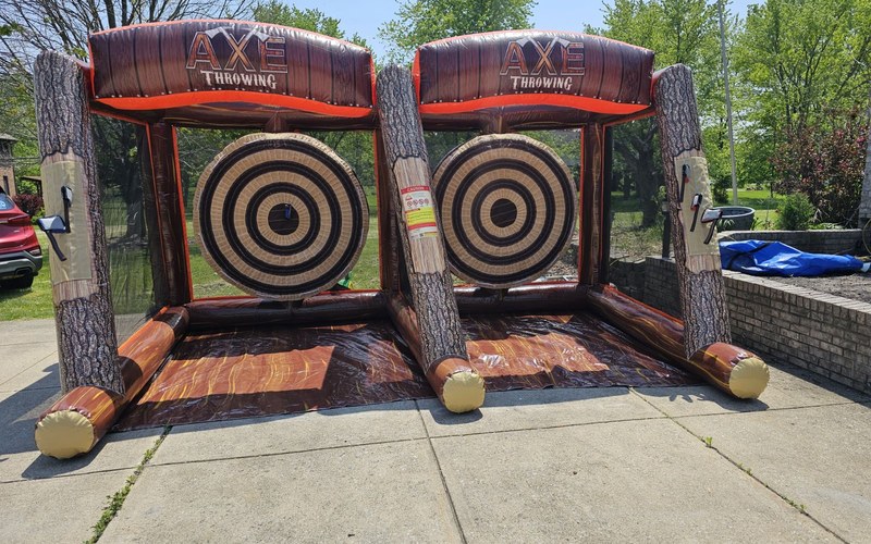 Double Velcro Axe Throw rental Austin TX