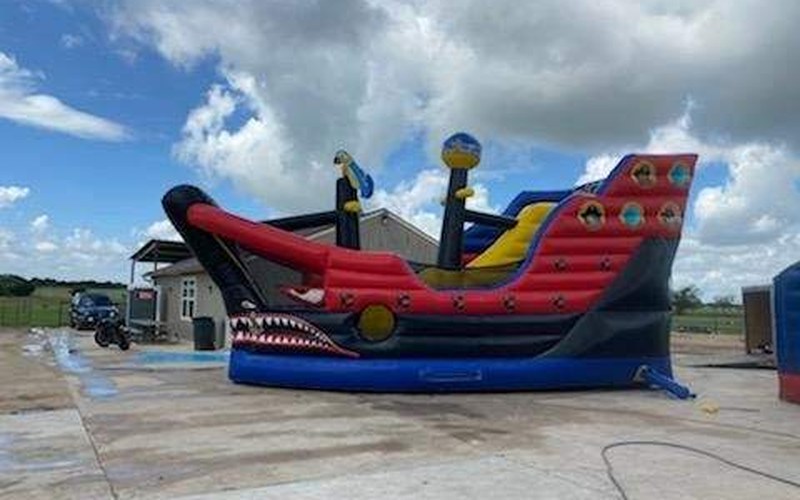 22ft Pirate Ship Dry Slide rental Austin TX