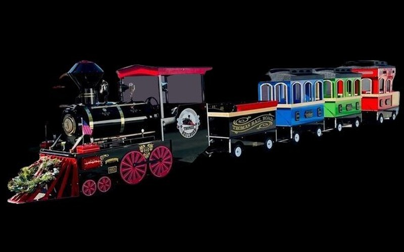 Electric Trackless Train (4 cars) rental Austin TX